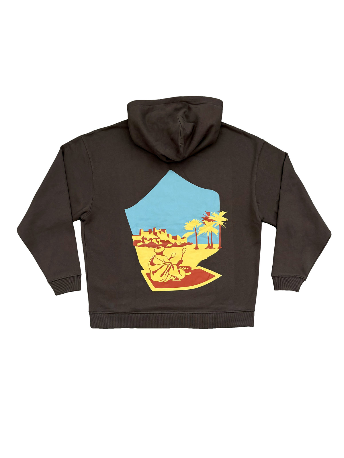 Drummer Hoodie Brown
