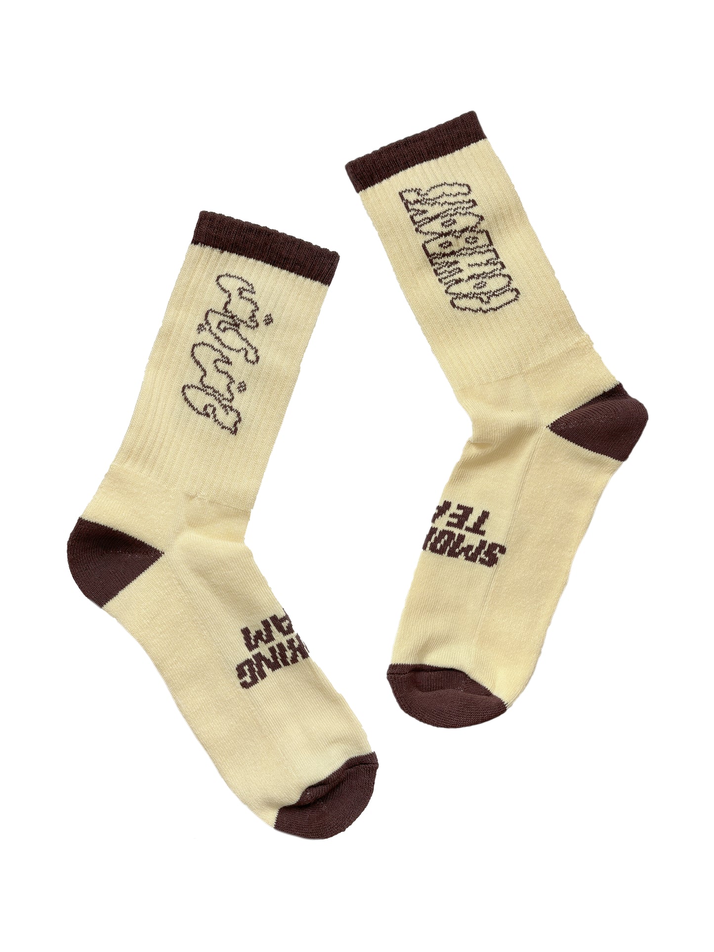 Smoking Team Socks Brown